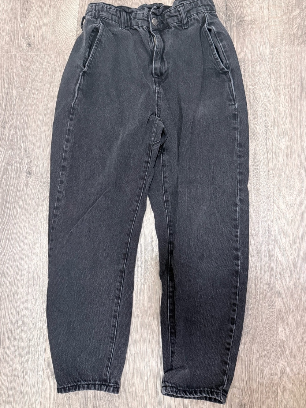 Zara Black Boyfriend High-Rise Jeans